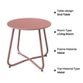 thumbnail image 4 of Grand Patio Outdoor&Indoor Steel Patio Side Table, Weather Resistant Outdoor Small Round End Table for Patio, Yard, Balcony, Garden, Living Room, Bedroom, Rose Dawn, 4 of 9