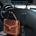 thumbnail image 2 of OTOSTAR Car Hooks Bling Handmade Crystal Multifunctional Car Back Seat Headrest Hangers Strong and Durable Auto Hooks Organizer Universal for Vehicle SUV Truck, 2 Pack (Sky Blue), 2 of 6