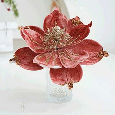 

A Of To Your Christmas Tree With Christmas Decorations Christmas Flowers: Stunning Magnolia Decorations Made From Fabrics