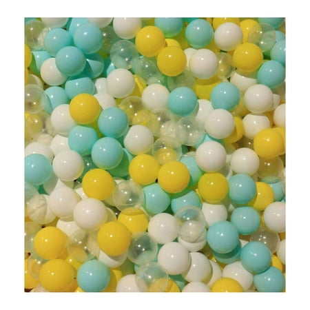 

huanledash 100Pcs Ball Pit Balls Thickened Eco-friendly Smooth Reusable Bite-resistant Hand-on Ability PE Material Macaron Color Pit Balls Kindergarten Toy