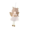 thumbnail image 2 of Adorno colgante para de Navidad, decoración navideña, muñeco de ángel, colgante para celebración, hogar, interior, oficina, regalos de fiesta Café, 2 of 8