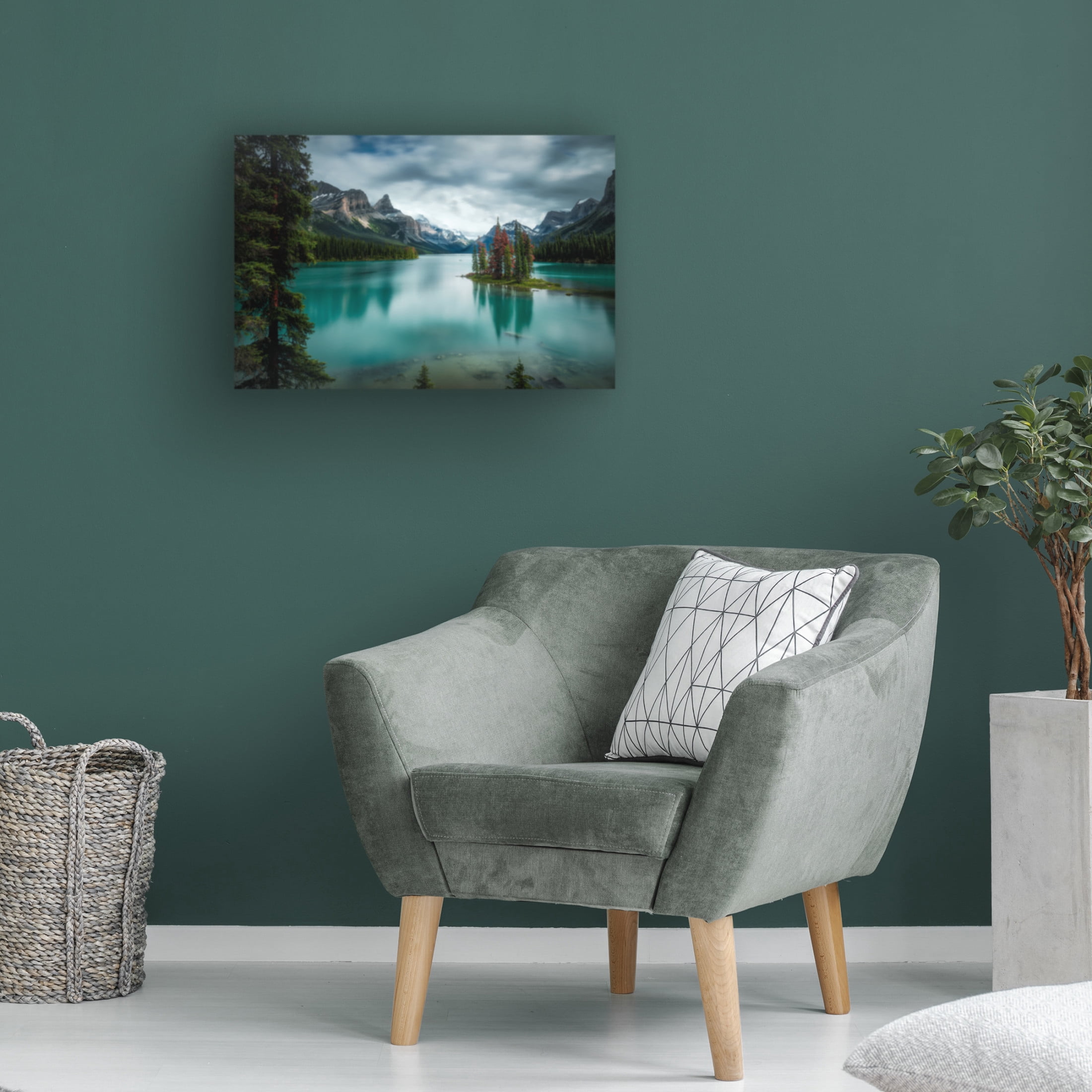 Canvas Wall Art - Alex Zhao 'Spirit Island' Wall Art for Living Room, Bedroom, or Office Décor by Trademark Fine Art - 32 x 22 Inches