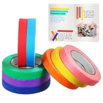 Raindrops 8 Rolls Multi Colored Tape Masking Artists Tape Crinkled Paper for Office Organization