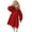 Red, variant on XinLfly Kis Girls Corduroy Dress Casual Long Sleeve Pleated Cuff Turn Down Collar Baby Solid Color with Button Dress,Green,6-7T
