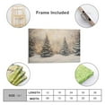 thumbnail image 7 of Yermidi Enchanting Forest Christmas Tree Lights Wall Art Vintage Winter Snowy Landscape Poster Cozy Holiday Glowing Pines Canvas Print Seasonal Decor for Living Room Bedroom, 7 of 7