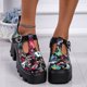 thumbnail image 5 of Nuevos zapatos de mujer de punta redonda y tacón alto a la moda con estampado de zapatos individuales de mujer con hebilla de gran tamaño Wmkox8yii hfjk4900, 5 of 9