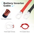 thumbnail image 3 of 2PCS 8 AWG Battery Cable, 1ft Battery Inverter Cables with 5/16" Ring Terminals for Marine Solar Boat Car RV, Red Black, 3 of 6