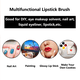thumbnail image 5 of Pinceles desechables para maquillaje de labios, pincel para brillo de labios, aplicadores de brillo de labios con cabezal de cepillo suave, varitas cosméticas para labios, 5 of 5