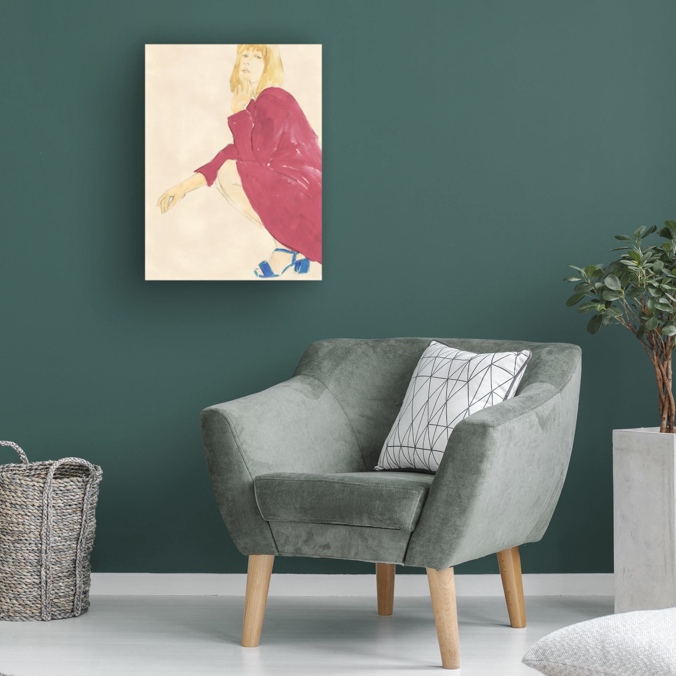 Trademark Fine Art Victoria Barnes  Fashion Maven IV Canvas Wall Art