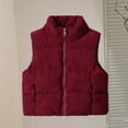thumbnail image 2 of StSilkitty Boys Girls Vest Zip up Sleeveless Stand Collar Jackets Outerwear Winter Outdoor Warm Vest with Pockets, 2 of 9