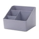 thumbnail image 4 of Caja de almacenamiento de escritorio, organizador de papelería, estuche de almacenamiento de maquillaje para la sala de estar gris azul, 4 of 9