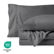 Bare Home 22 Extra Deep Pocket Sheet Set - Premium 1800 Collection - Ultra-Soft - Queen, Gray
