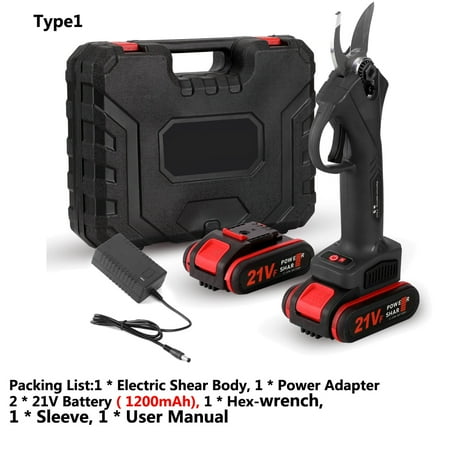 21V 30mm Cordless Brushless Motor 88VF Electric Pruning Shear 4inch Brush Motor Chainsaw Set Woodworking Tool Long-Lasting