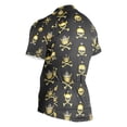 thumbnail image 3 of joogoo Gold Skull Pattern Men's Cycling Jerseys Mountain Bike Short Sleeve Tops L, 3 of 7