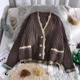 thumbnail image 5 of Nuevo cárdigan de punto de primavera y otoño para mujer, chaqueta holgada de estilo informal, top de estilo fresco para estudiantes, versión coreana, 5 of 5