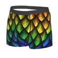 thumbnail image 2 of Disketp Dragon Scales Men'S Boxer Briefs,Soft And Breathable Cotton Underwear With Comfortflex Waistband, 2 of 8