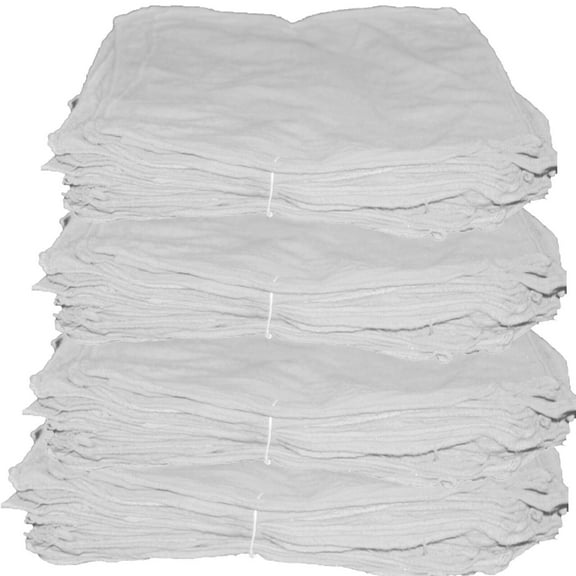 500 New White Shop Towels 14X14   A-I-A Angel-In-Armor Mechanics Rags Oil Change