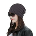 thumbnail image 2 of Womens Solid Color Elastic Single Layer Hat Hood Night Cap Head Guard Night Cap, 2 of 9