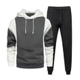 thumbnail image 2 of guisaled Men's Track Suits 2 Piece Set Fashion Colorblock Casual Sweatsuits Long Sleeve Active Jogging Hoodie And Sweatpant, 2 of 7
