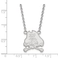 thumbnail image 2 of 14k White Gold LogoArt East Carolina University Pirate Large Pendant 18 inch Necklace Q4W012ECU-18, 2 of 5
