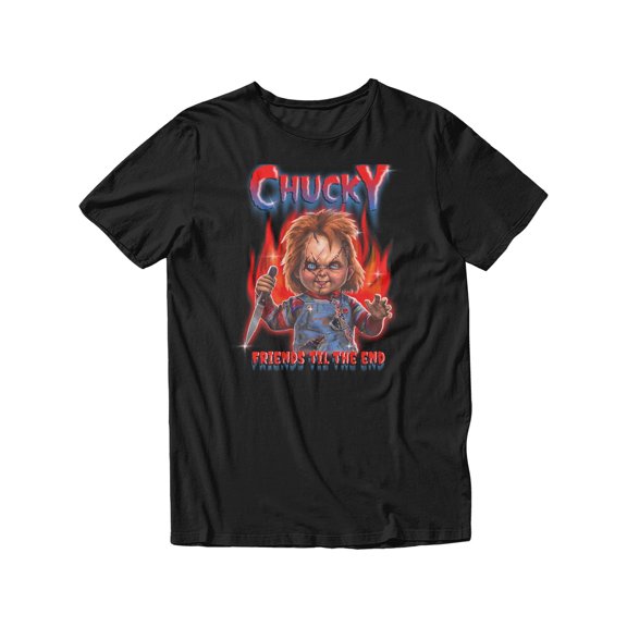 Chucky Child’s Play Friends Till The End Short Sleeve T-Shirt For Men (Black, S-XXL)