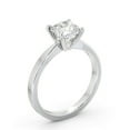 thumbnail image 2 of Spot Jewel 1.1 Ct Cushion Cut Lab Created Diamond Engagement Ring – 14K White Gold Plated 4 Prong Ring – Elegant Proposal Ring for Women – Memorable Gift for Her, 2 of 4