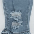 thumbnail image 5 of Denim Pants for Women Womens Jean Fashion Ripped Distressed Boyfriend Denim Pants Lightweight Casual Solid High Waist Slim Stretchy Denim Pants with Pocket Under $5, 5 of 7