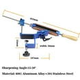 thumbnail image 2 of TFixol Portable Cutter Sharpener Professional Metal Kitchen Sharpening System Tools Fix-angle Whetstone Grinder Machine with Grind Stones, 2 of 7