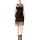 thumbnail image 1 of Jump Apparel Vestido ajustado de encaje para mujer, negro, 3/4, 1 of 1