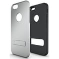 thumbnail image 3 of NAKEDCELLPHONE SILVER SLIM TOUGH SHIELD MATTE ARMOR HYBRID CASE COVER SKIN FOR APPLE iPHONE 6 (4.7"), 3 of 6