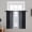 Black-42"W x 36"L (Pack of 2), variant on Room Darkening Ombre Curtains 36 Inch Length Black And Greyish White Thermal Insulated Gradient Color Light Blocking Grommet Window Drapes For Bedroom 42 Width 2 Panels