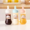 thumbnail image 3 of Sauce Bottle 350ML Squeezing Jam Condiment Dispenser Plastic Empty Kitchen Cooking Salad Bottle, Pink, 3 of 8
