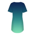 thumbnail image 6 of Sngxgn Nightgown for Women Loose Sleepwear V Neck Pajama Dress Soft Nightshirt Sleeveless Nightdress(Green,XXL), 6 of 6