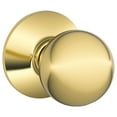 thumbnail image 2 of Schlage Residential F10 ORB 605 Passage Latch Orbit Knob Bright Brass, 2 of 2