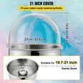 thumbnail image 2 of VEVOR 21" Commercial Cotton Candy Machine Bubble Shield Clear Plastic Cotton Candy Cover for Commercial Floss Maker, Clear, 2 of 9
