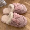 thumbnail image 5 of Agkizg Womens Fuzzy Slippers, House Slippers, Decorative Fuzzy Lined House Slippers Multi Size Warm Plushes Comfortable Casual Indoor Winter Slippers, 5 of 7