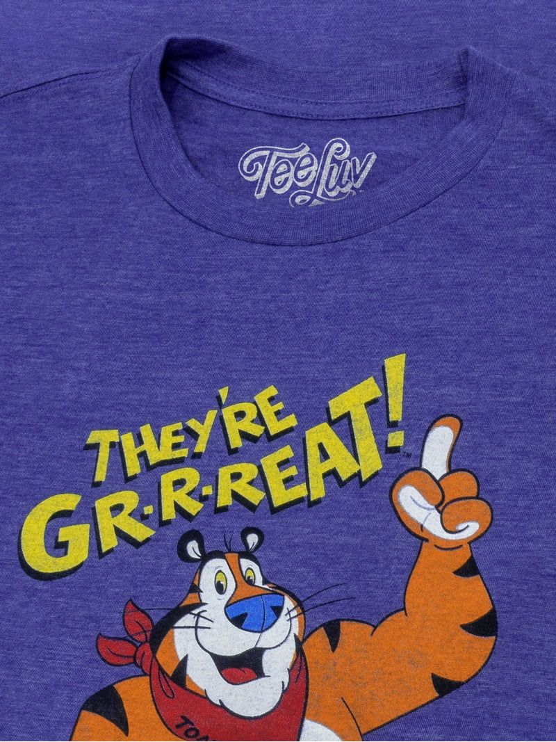 Tee Luv Men's Frosted Flakes Cereal Tony The Tiger T-Shirt (L