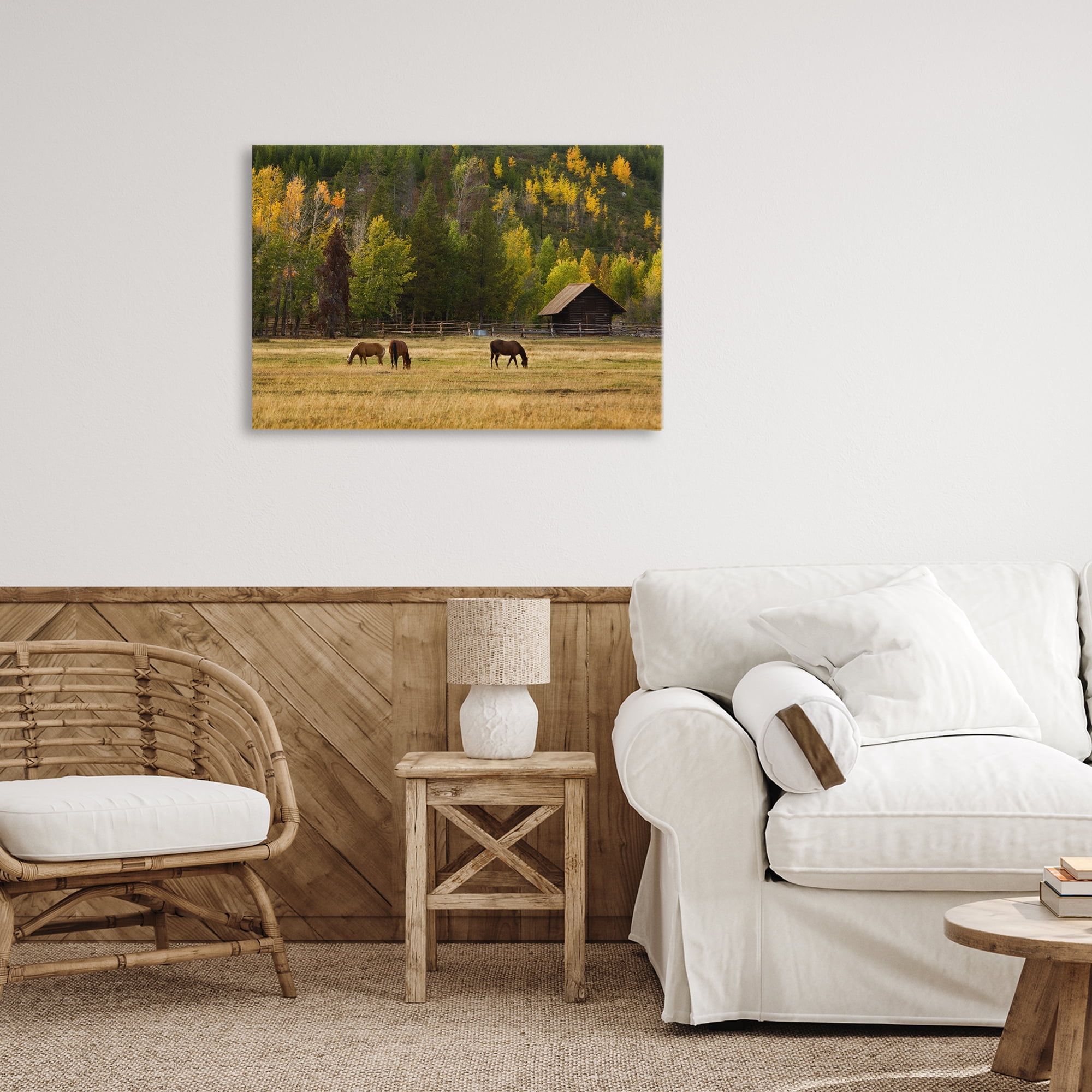 Stupell Industries Horses In Jackson Hole Canvas Wall Art, design by Scott Stulberg