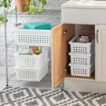 thumbnail image 5 of Sterilite Small Stacking Basket- White, 5 of 5