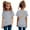 Grey, variant on Curuila Kids Girls Shirt Short Sleeve Crew Neck Letter Print Tops For Children'S Ten Birthday Party Black Size 12-24 Months