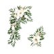 thumbnail image 4 of 2 piezas de flores artificiales para arco de boda, guirnalda de flores de seda rústica hecha a mano Blanco, 4 of 9