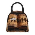 thumbnail image 1 of Easygdp Vintage Family History Book Bolsa de Almuerzo Insulada Grande, Forro de Aluminio, Diseño Espacioso, a Prueba de Fugas, Ideal para Trabajo, Picnics, Viajes y Actividades al Aire Libre, 1 of 6
