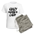 thumbnail image 5 of CafePress - Crazy Dog Lady Women's Light Pajamas - Women's Short Sleeve Print T-Shirt and Pants Light Cotton Pajama Set, 5 of 7