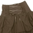 thumbnail image 5 of Sngxgn Skirts for Women Crossover High Waisted Ruffle Layered Skort Skirts(Brown,S), 5 of 8