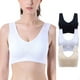 thumbnail image 4 of Pack de 3 sujetadores deportivos para adolescentes, tallas grandes, sin costuras y con almohadillas extraíbles para dormir., 4 of 6