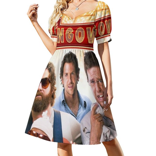 Vestido de manga corta The Hangover, ropa de mujer, vestidos de fiesta 2025, vestidos de mujer, mono de verano para mujer, vestido