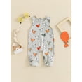 thumbnail image 3 of ZINTAOZT Newborn Baby Boy Girls Farm Clothes Chicken Sleeveless Rompers Snap Bodysuits Jumpsuits Overalls Summer Clothes, 3 of 8