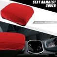 thumbnail image 2 of Center Console Cover Armrest Cover Car Arm Rest Box Cover for Subaru Outback 2020-2023 Neoprene Red, 2 of 6
