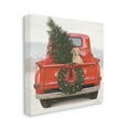 thumbnail image 4 of Stupell Industries Festive Dog in Truck Holiday Painting Gallery Wrapped Canvas Print Wall Art, 24 x 24, 4 of 8