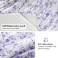 thumbnail image 4 of REJODA-Floral Full Sheet Set - 4 Piece Purple Lavender Botanical Patterned Bed Sheets - Soft, Breathable Microfiber Sheets with Deep Pocket, Non-Slip Fitted Sheets & Pillowcases, 4 of 4